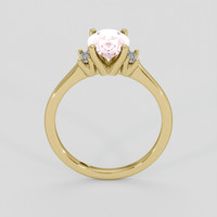 2.13 Ct. Pink Sapphire Ring, 18K Yellow Gold 3