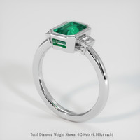 1.64 Ct. Emerald Ring, Platinum 950 2