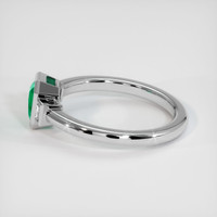 0.58 Ct. Emerald Ring, Platinum 950 4