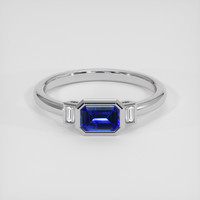 0.55 Ct. Blue Sapphire Ring, Platinum 950 1