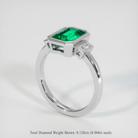 1.49 Ct. Emerald Ring, Platinum 950 2