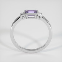1.00 Ct. Purple Sapphire Ring, 10K White Gold 3
