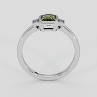 0.94 Ct. Green Sapphire Ring, 10K White Gold 3
