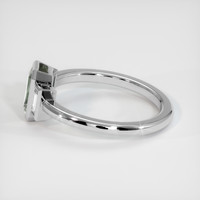 1.11 Ct. Green Sapphire Ring, 10K White Gold 4