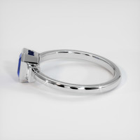 0.99 Ct. Blue Sapphire Ring, 10K White Gold 4