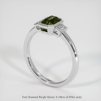 1.31 Ct. Color Change Sapphire Ring, 10K White Gold 2