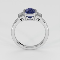 2.14 Ct. Blue Sapphire Ring, 14K White Gold 3