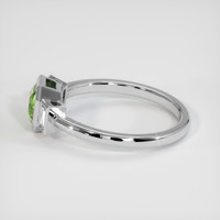 1.20 Ct. Green Sapphire Ring, 14K White Gold 4