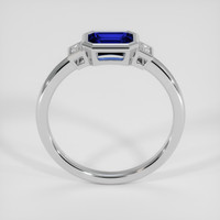 0.58 Ct. Blue Sapphire Ring, 14K White Gold 3