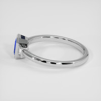 0.54 Ct. Blue Sapphire Ring, 14K White Gold 4