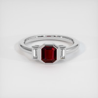 1.03 Ct. Ruby Ring, 14K White Gold 1