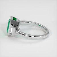 1.96 Ct. Emerald Ring, 18K White Gold 4