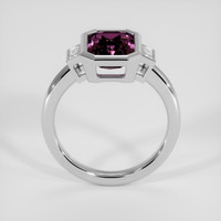2.67 Ct. Pinkish Purple Garnet Ring, 18K White Gold 3