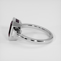 2.67 Ct. Pinkish Purple Garnet Ring, 18K White Gold 4
