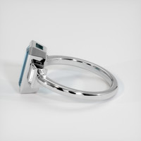 1.67 Ct. Gemstone Ring, 18K White Gold 4