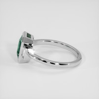 1.60 Ct. Bluish Green Sapphire Ring, 18K White Gold 4