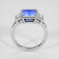 3.30 Ct. Blue Sapphire Ring, 18K White Gold 3