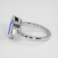 3.30 Ct. Blue Sapphire Ring, 18K White Gold 4