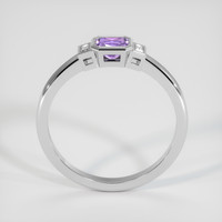 0.56 Ct. Sapphire Ring, 18K White Gold 3