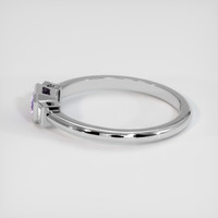 0.56 Ct. Sapphire Ring, 18K White Gold 4