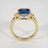 4.27 Ct. Blue Sapphire Ring, 10K Yellow Gold 3
