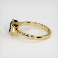 2.01 Ct. Greenish Blue Sapphire Ring, 10K Yellow Gold 4