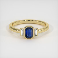 0.69 Ct. Sapphire Ring, 14K Yellow Gold 1