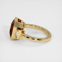5.02 Ct. Orangish Brown Sapphire Ring, 14K Yellow Gold 4
