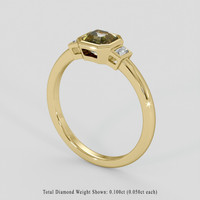 1.12 Ct. Bi Color Sapphire Ring, 14K Yellow Gold 2
