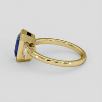 2.63 Ct. Blue Sapphire Ring, 14K Yellow Gold 4