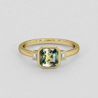 2.31 Ct. Bi Color Sapphire Ring, 14K Yellow Gold 1