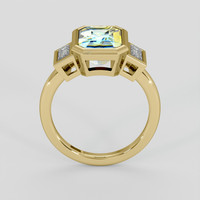 3.84 Ct. Bi Color Sapphire Ring, 14K Yellow Gold 3