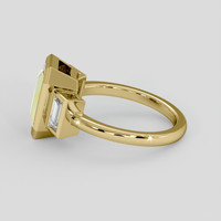 3.84 Ct. Bi Color Sapphire Ring, 14K Yellow Gold 4