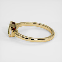 0.60 Ct. Greenish Yellow Sapphire Ring, 14K Yellow Gold 4