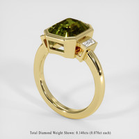 4.07 Ct. Sapphire Ring, 14K Yellow Gold 2