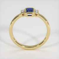 0.69 Ct. Blue Sapphire Ring, 18K Yellow Gold 3