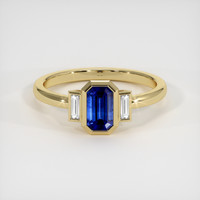 1.20 Ct. Sapphire Ring, 18K Yellow Gold 1