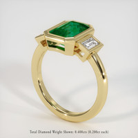 1.97 Ct. Emerald Ring, 18K Yellow Gold 2