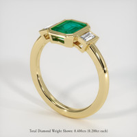 1.73 Ct. Emerald Ring, 18K Yellow Gold 2