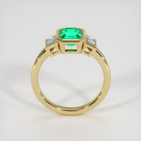 1.04 Ct. Emerald Ring, 18K Yellow Gold 3