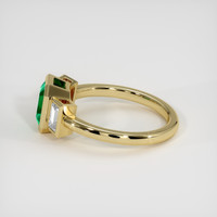 1.04 Ct. Emerald Ring, 18K Yellow Gold 4