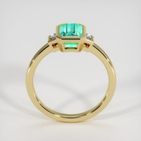 1.08 Ct. Emerald Ring, 18K Yellow Gold 3