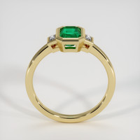 0.95 Ct. Emerald Ring, 18K Yellow Gold 3