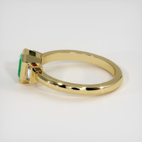 0.60 Ct. Emerald Ring, 18K Yellow Gold 4