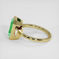 3.50 Ct. Emerald Ring, 18K Yellow Gold 4
