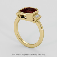 2.54 Ct. Red Spinel Ring, 18K Yellow Gold 2