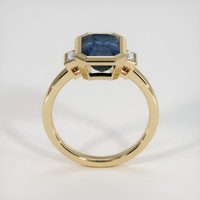 3.06 Ct. Greenish Blue Sapphire Ring, 18K Yellow Gold 3