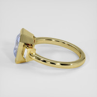 3.07 Ct. Bi Color Sapphire Ring, 18K Yellow Gold 4