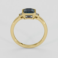 1.65 Ct. Green Sapphire Ring, 18K Yellow Gold 3