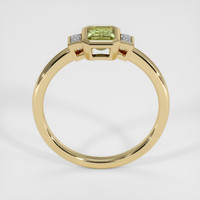 0.60 Ct. Greenish Yellow Sapphire Ring, 18K Yellow Gold 3